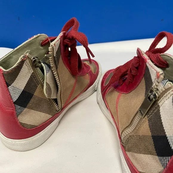 Burberry 'Merrison' Kid's High Top Sneaker - Size 34